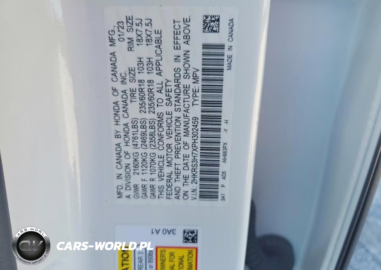 2023 Honda Cr-V Exl VIN:2HKRS3H7XPH302459 - 13
