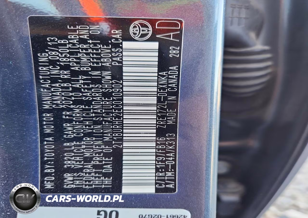 2014 Toyota Corolla Le VIN:2T1BURHE2EC010902 - 13