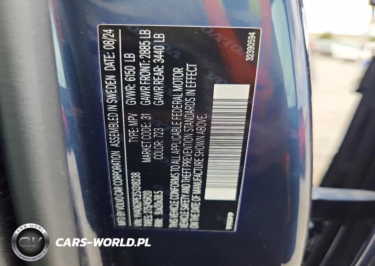 2025 Volvo Xc90 Plus VIN:YV4062PE2S1318238 - 14