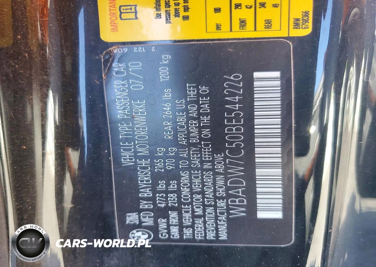 2011 BMW 328 I Sulev VIN:WBADW7C50BE544226 - 12