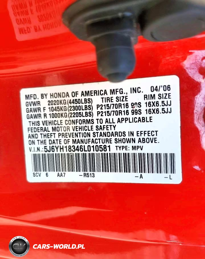 2006 HONDA ELEMENT LX VIN:5J6YH18346L010581 - 13