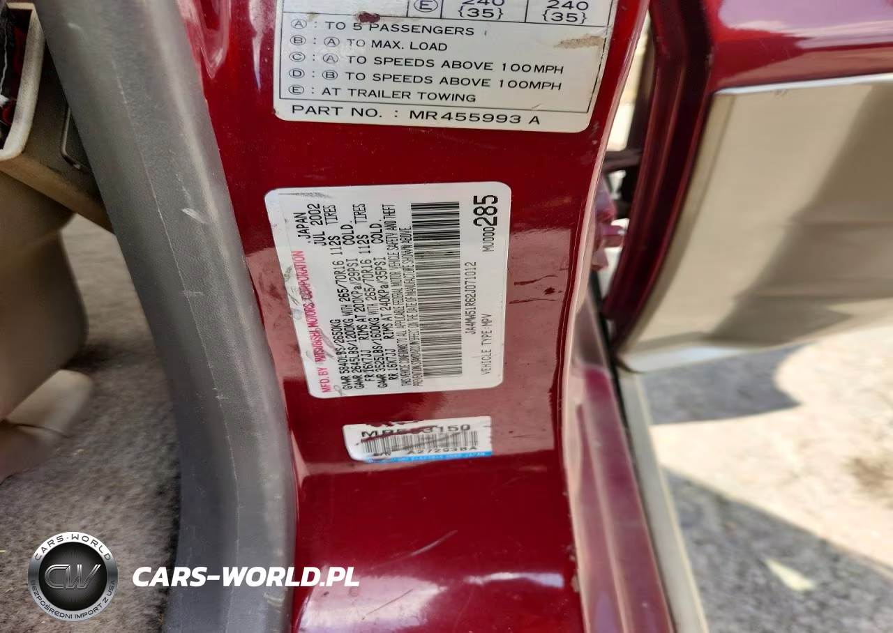 2002 Mitsubishi Montero Limited VIN:JA4MW51R62J071012 - 13