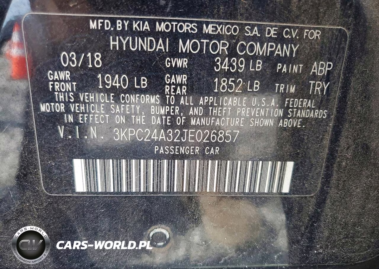 2018 Hyundai Accent Se VIN:3KPC24A32JE026857 - 12