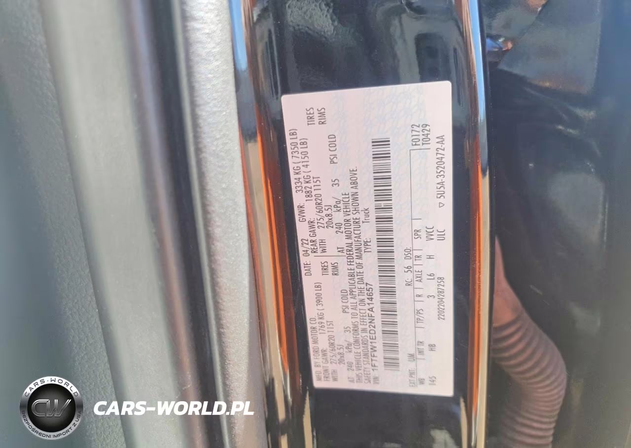 2022 Ford F150 Supercrew VIN:1FTFW1ED2NFA14657 - 12