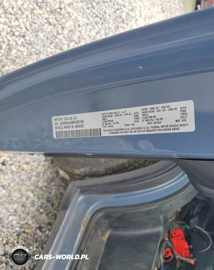 2021 Ram Promaster 3500 3500 High VIN:3C6MRVJG9ME550169 - 13