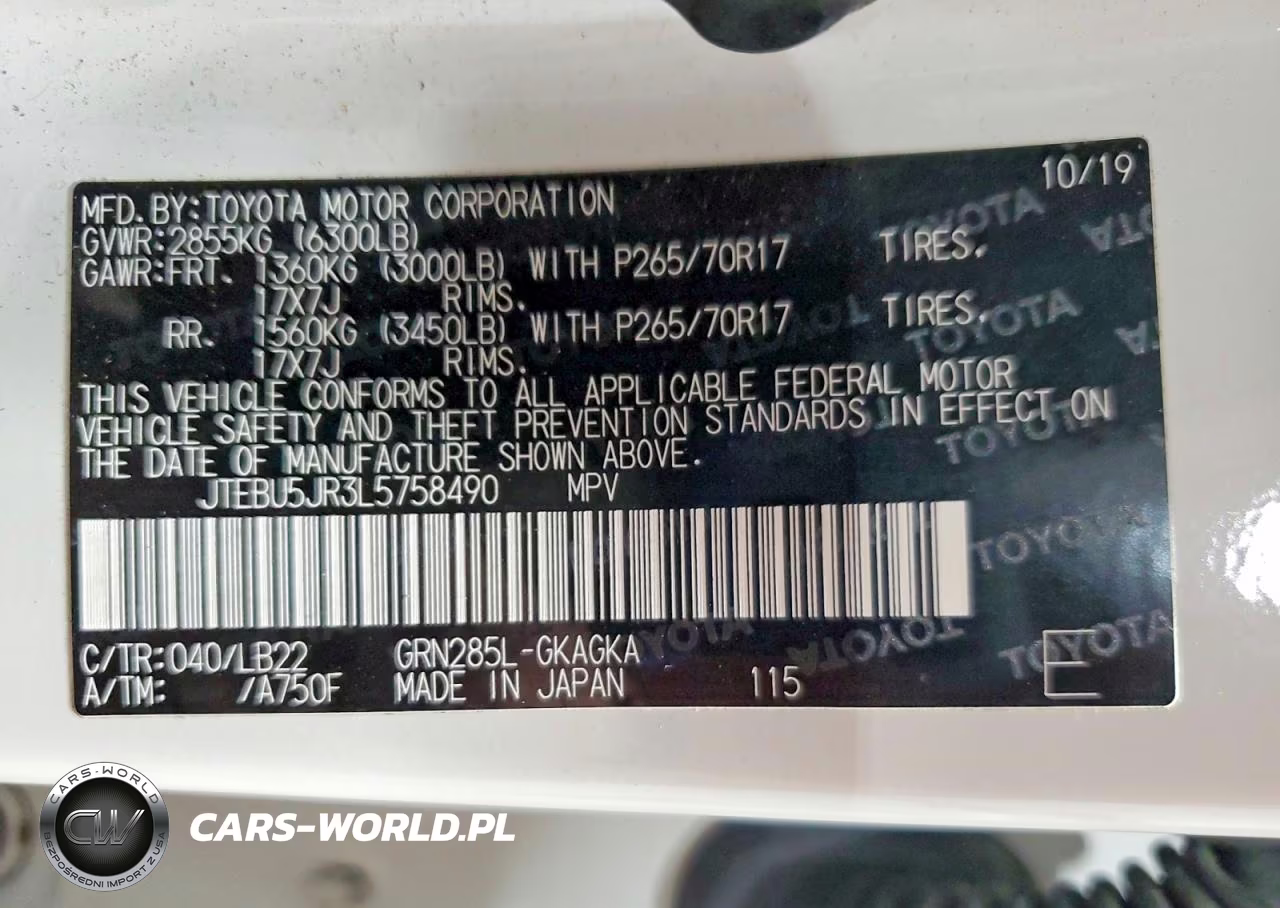 2020 Toyota 4Runner Sr5 Premium VIN:JTEBU5JR3L5758490 - 13