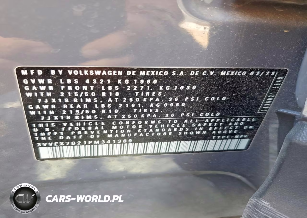 2023 Volkswagen Taos Se VIN:3VVEX7B21PM341389 - 13