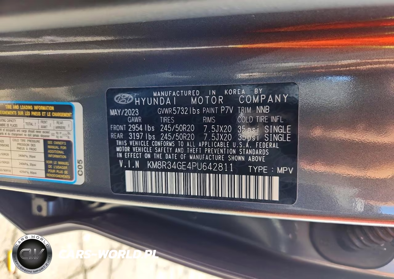 2023 Hyundai Palisade Xrt VIN:KM8R34GE4PU642811 - 14