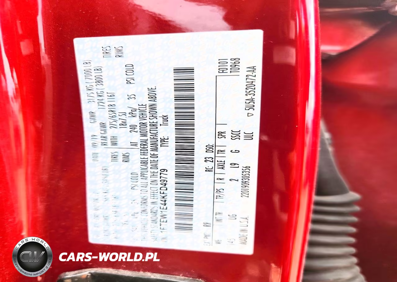 2019 Ford F150 Supercrew VIN:1FTEW1E44KFD49779 - 13
