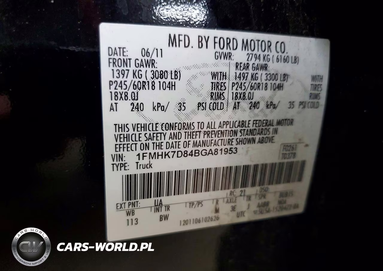 2011 Ford Explorer Xlt VIN:1FMHK7D84BGA81953 - 13