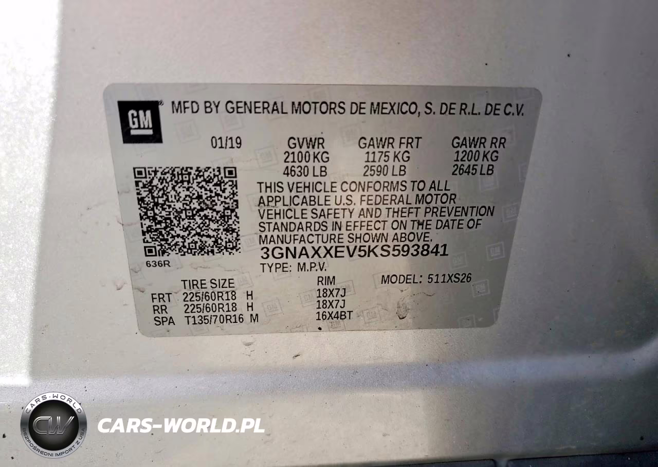 2019 Chevrolet Equinox Premier VIN:3GNAXXEV5KS593841 - 13