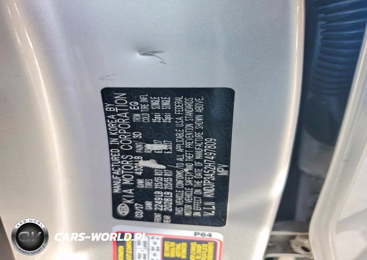 2017 Kia Soul + VIN:KNDJP3A52H7497809 - 12