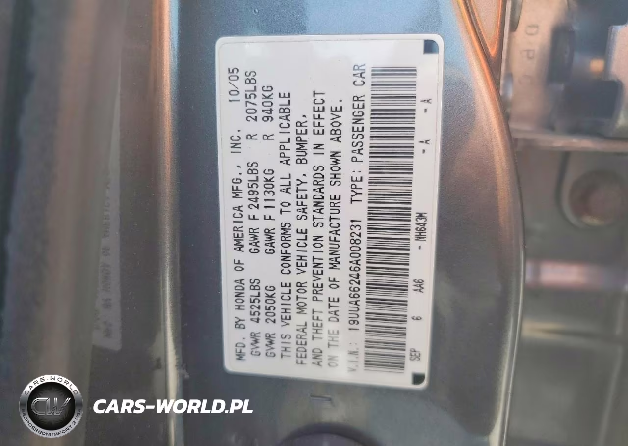2006 Acura 3.2Tl VIN:19UUA66246A008231 - 13