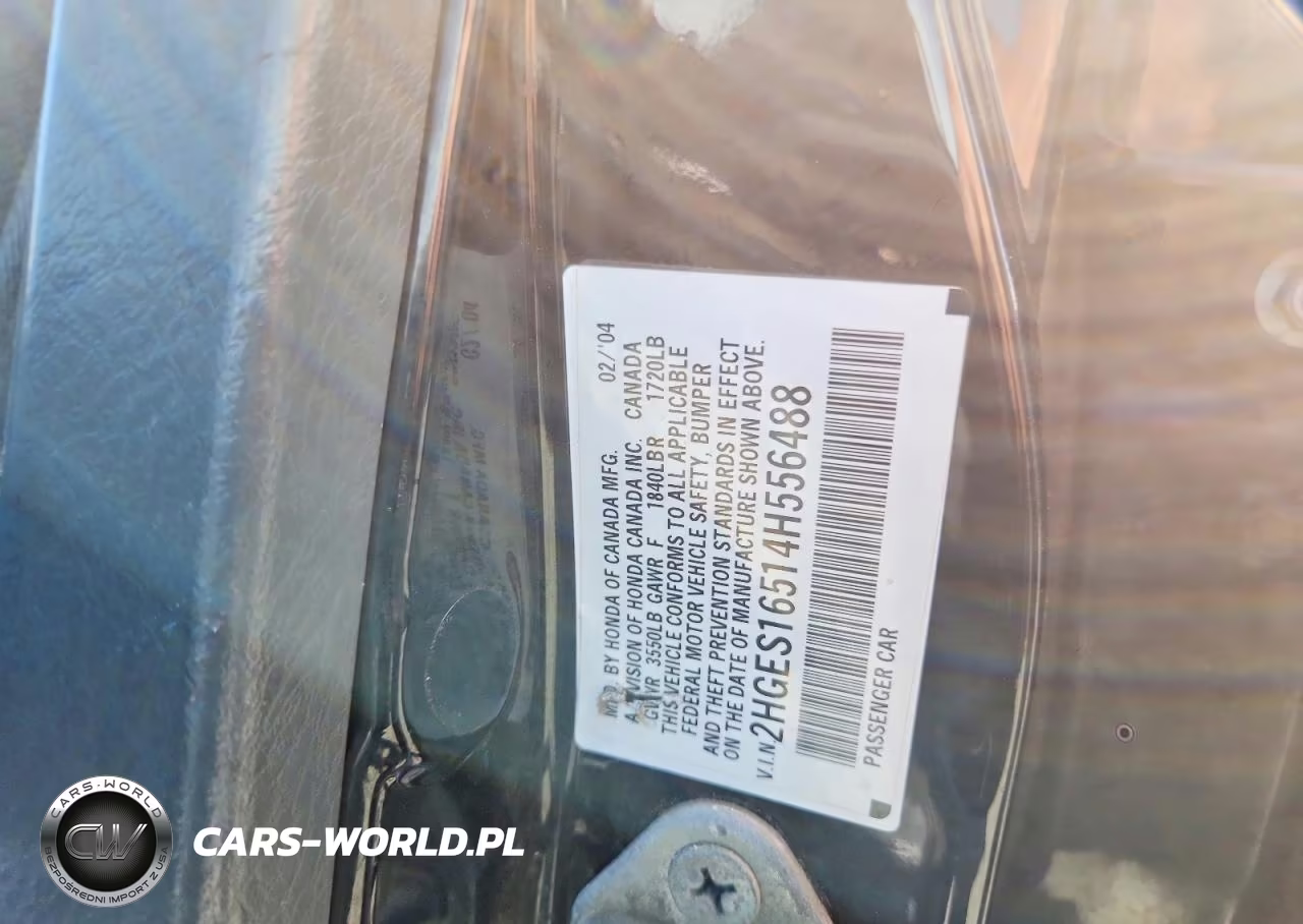 2004 Honda Civic Lx VIN:2HGES16514H556488 - 12