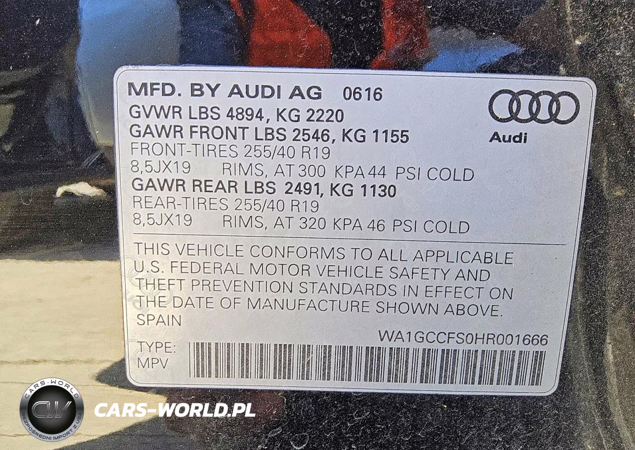 2017 Audi Q3 Prestige VIN:WA1GCCFS0HR001666 - 13
