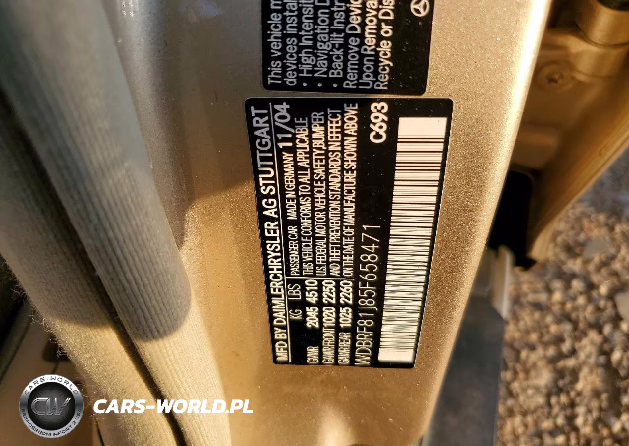 2005 Mercedes-Benz C 240 4Matic VIN:WDBRF81J85F658471 - 13