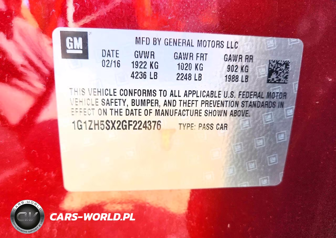 2016 Chevrolet Malibu Premier VIN:1G1ZH5SX2GF224376 - 12