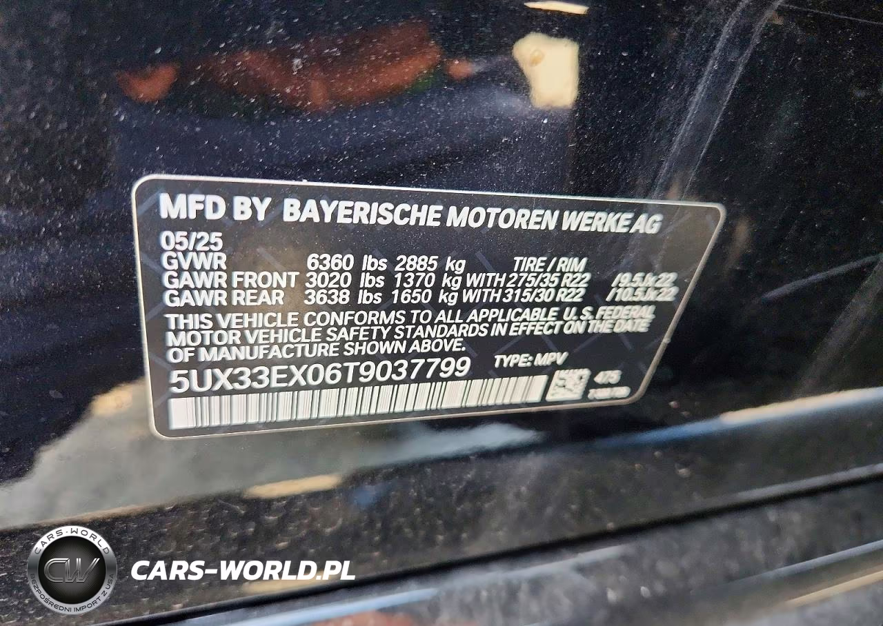 2026 BMW X6 xDrive40I VIN:5UX33EX06T9037799 - 13