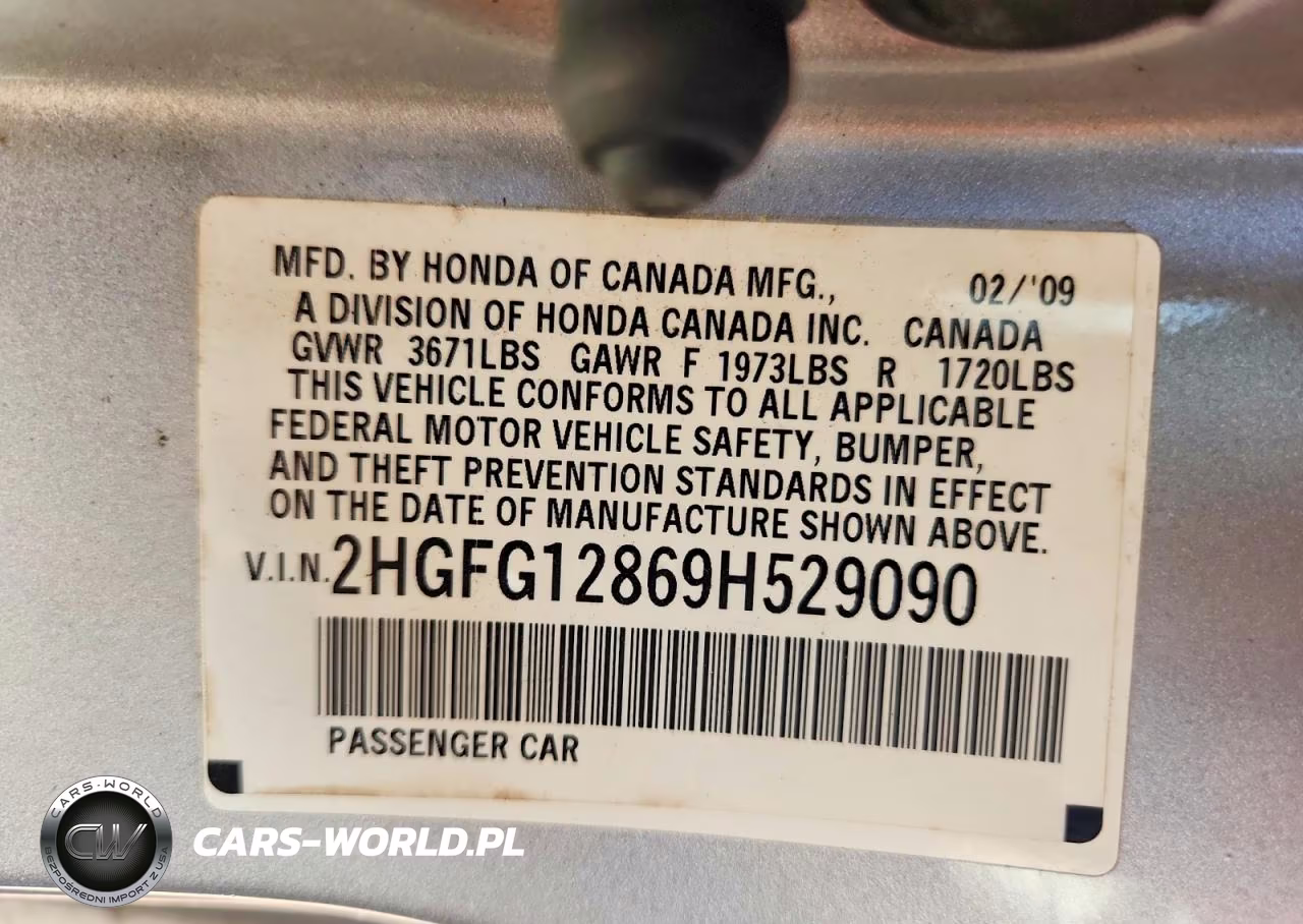 2009 Honda Civic Ex VIN:2HGFG12869H529090 - 13