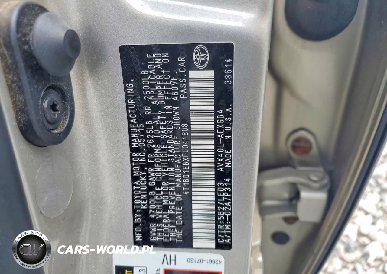 2015 Toyota Avalon Hybrid Xle Touring VIN:4T1BD1EBXFU044808 - 12
