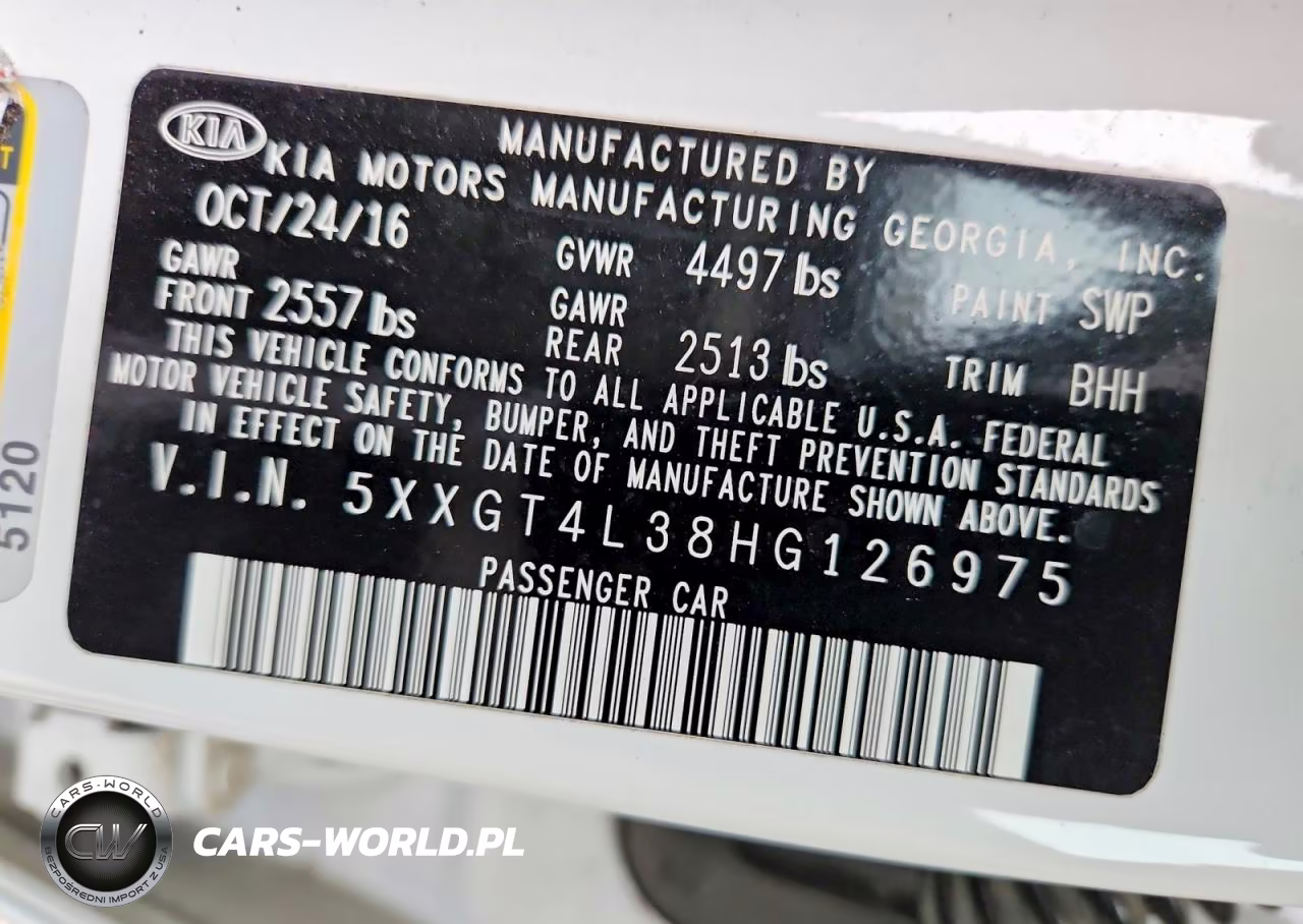 2017 Kia Optima Lx VIN:5XXGT4L38HG126975 - 12