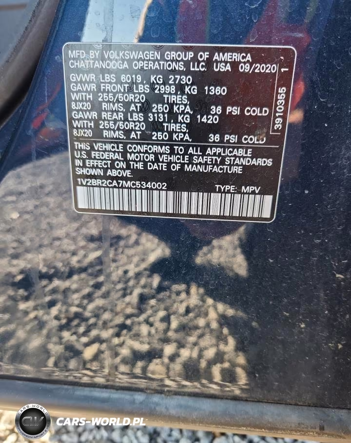 2021 Volkswagen Atlas Sel VIN:1V2BR2CA7MC534002 - 14