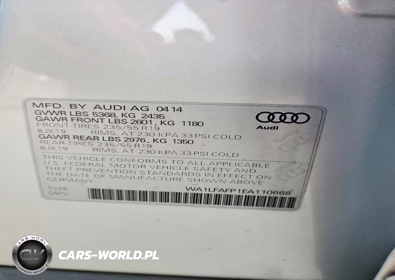 2014 Audi Q5 Premium Plus VIN:WA1LFAFP1EA110668 - 13