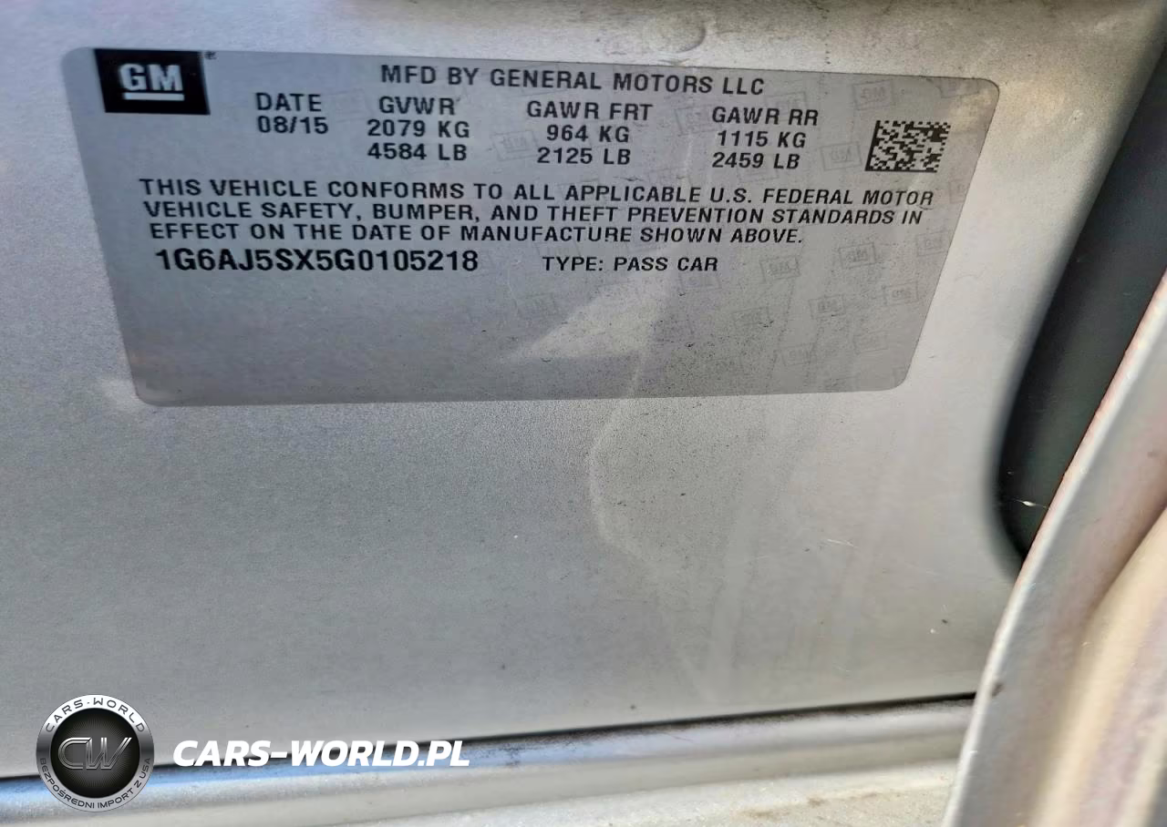2016 Cadillac Ats Performance VIN:1G6AJ5SX5G0105218 - 12