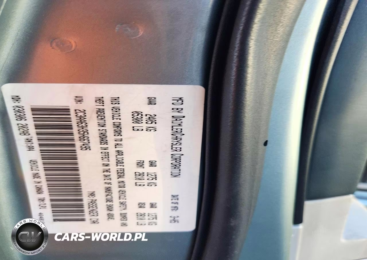 2005 Chrysler 300C VIN:2C3AA63H35H667495 - 13