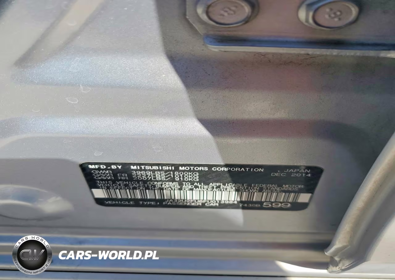 2015 Mitsubishi Lancer Es VIN:JA32U2FU6FU013984 - 12