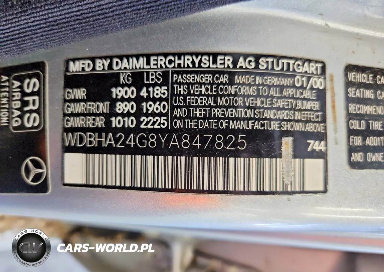 1999 Mercedes-Benz C-Class VIN:WDBHA24G8YA847825 - 11