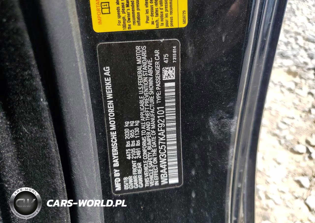 2019 BMW 430I VIN:WBA4W3C57KAF92101 - 12