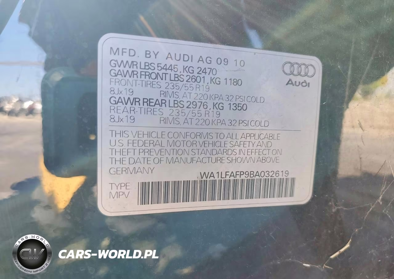 2011 Audi Q5 Premium Plus VIN:WA1LFAFP9BA032619 - 12