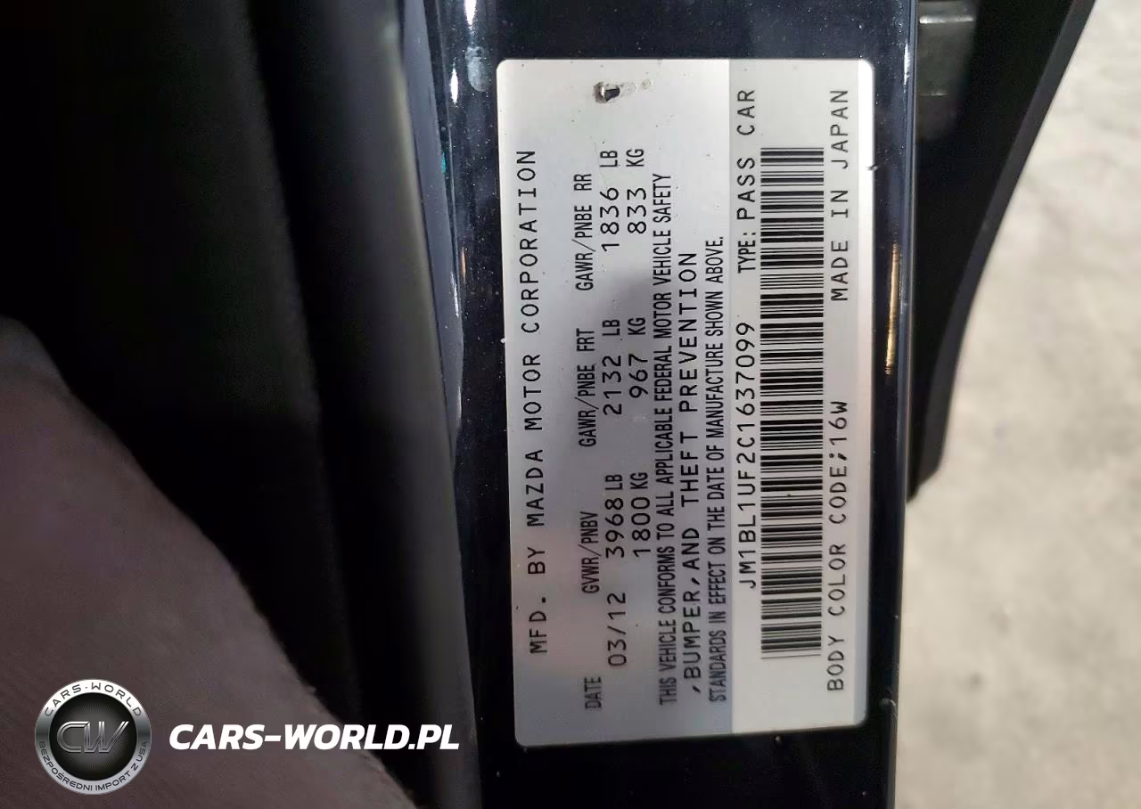 2012 Mazda 3 I VIN:JM1BL1UF2C1637099 - 12