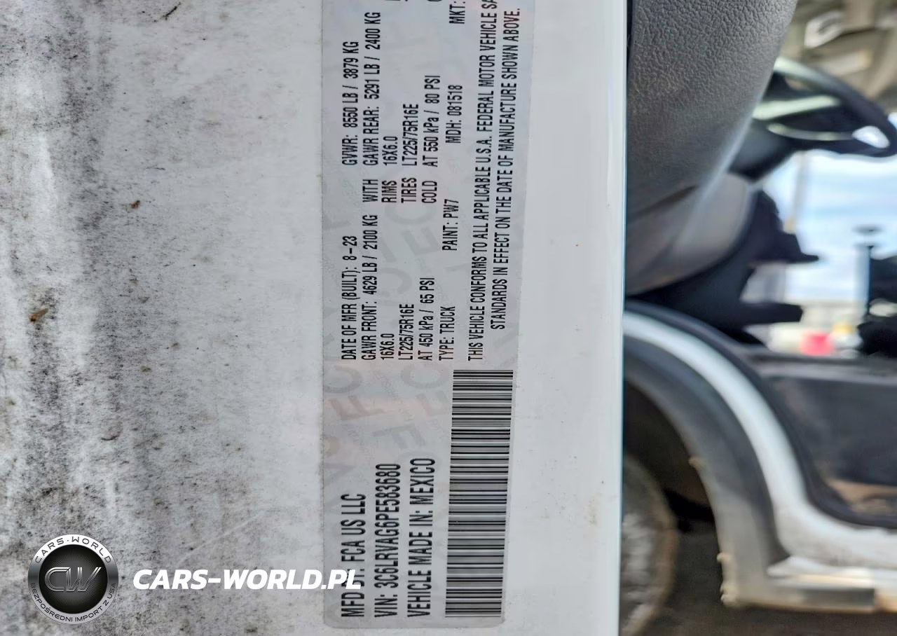 2023 Ram Promaster 1500 1500 Standard VIN:3C6LRVAG6PE583680 - 13