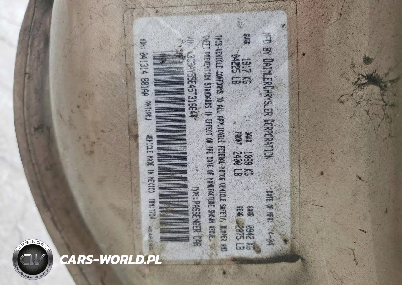2005 Chrysler Pt Cruiser Touring VIN:3C3AY55E45T316644 - 12