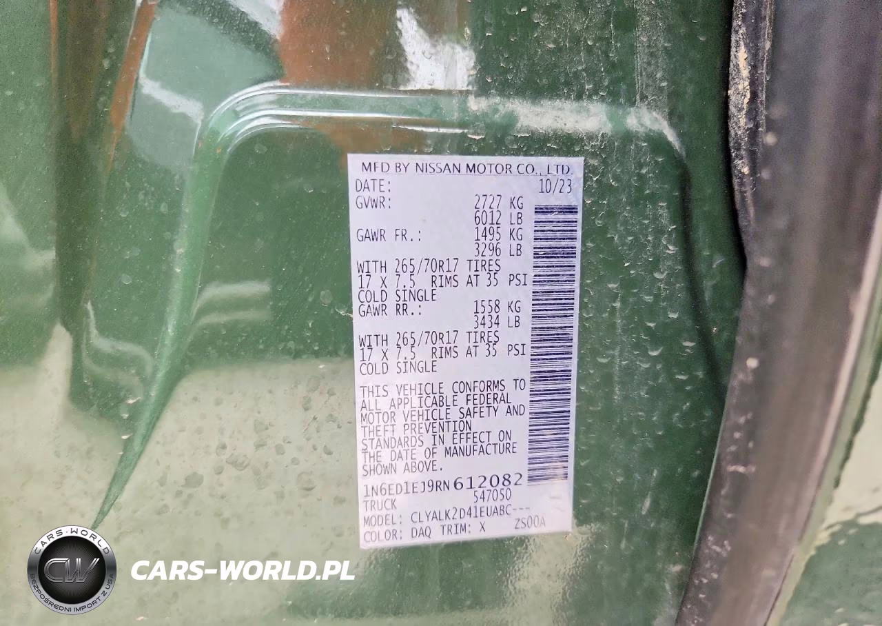 2024 Nissan Frontier Pro-X VIN:1N6ED1EJ9RN612082 - 12