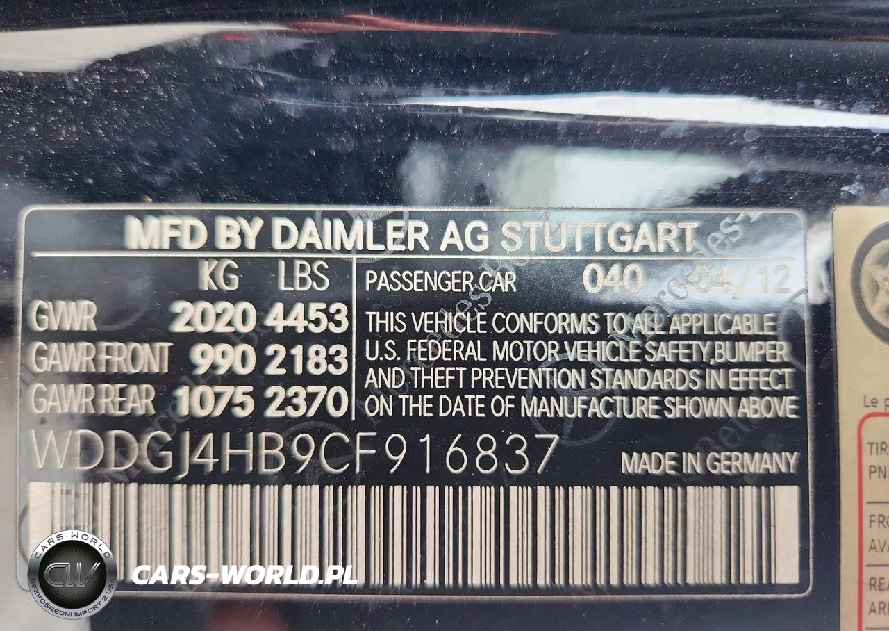 2012 Mercedes-Benz C 250 VIN:WDDGJ4HB9CF916837 - 13