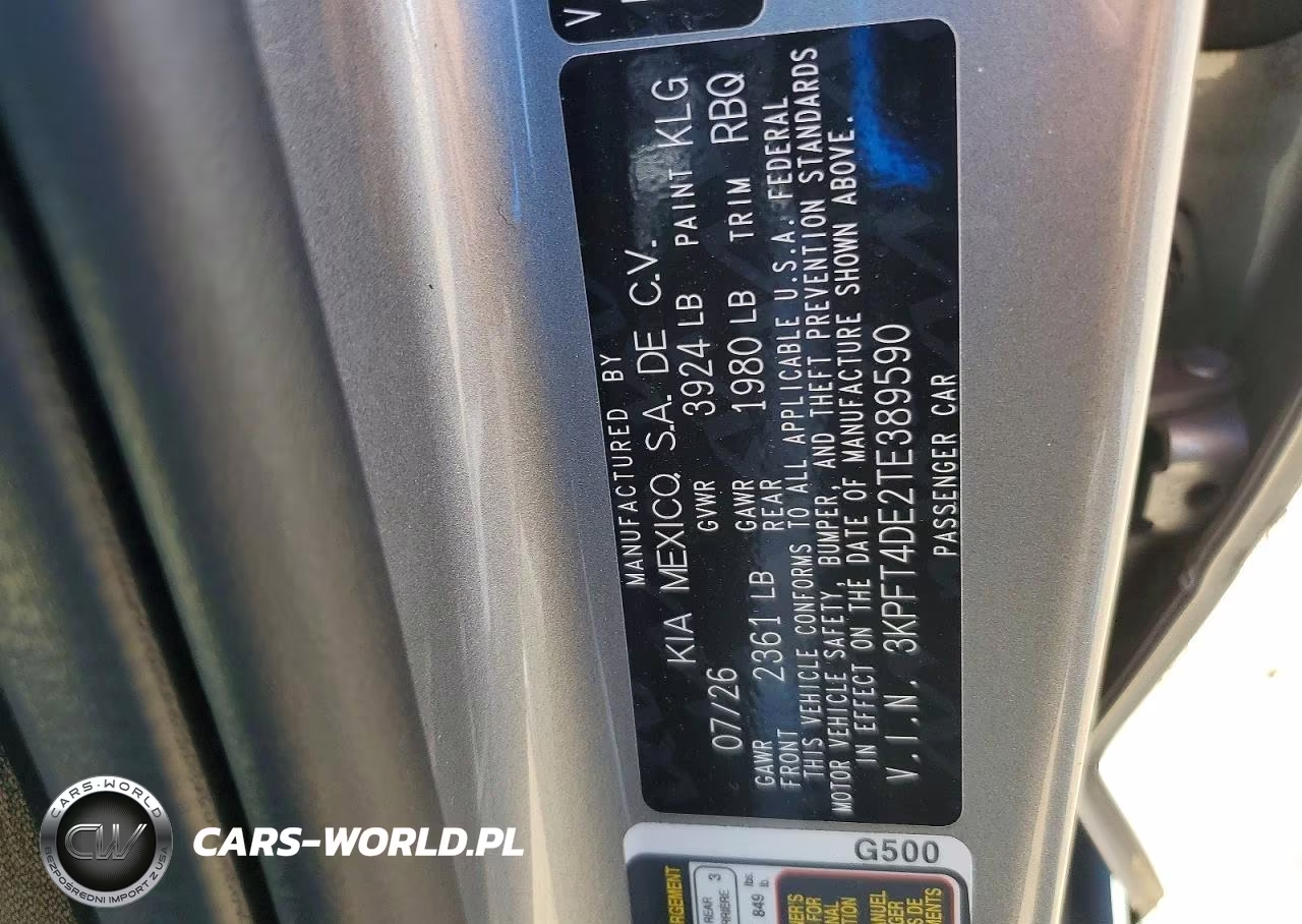2026 Kia K4 Lxs VIN:3KPFT4DE2TE389590 - 12