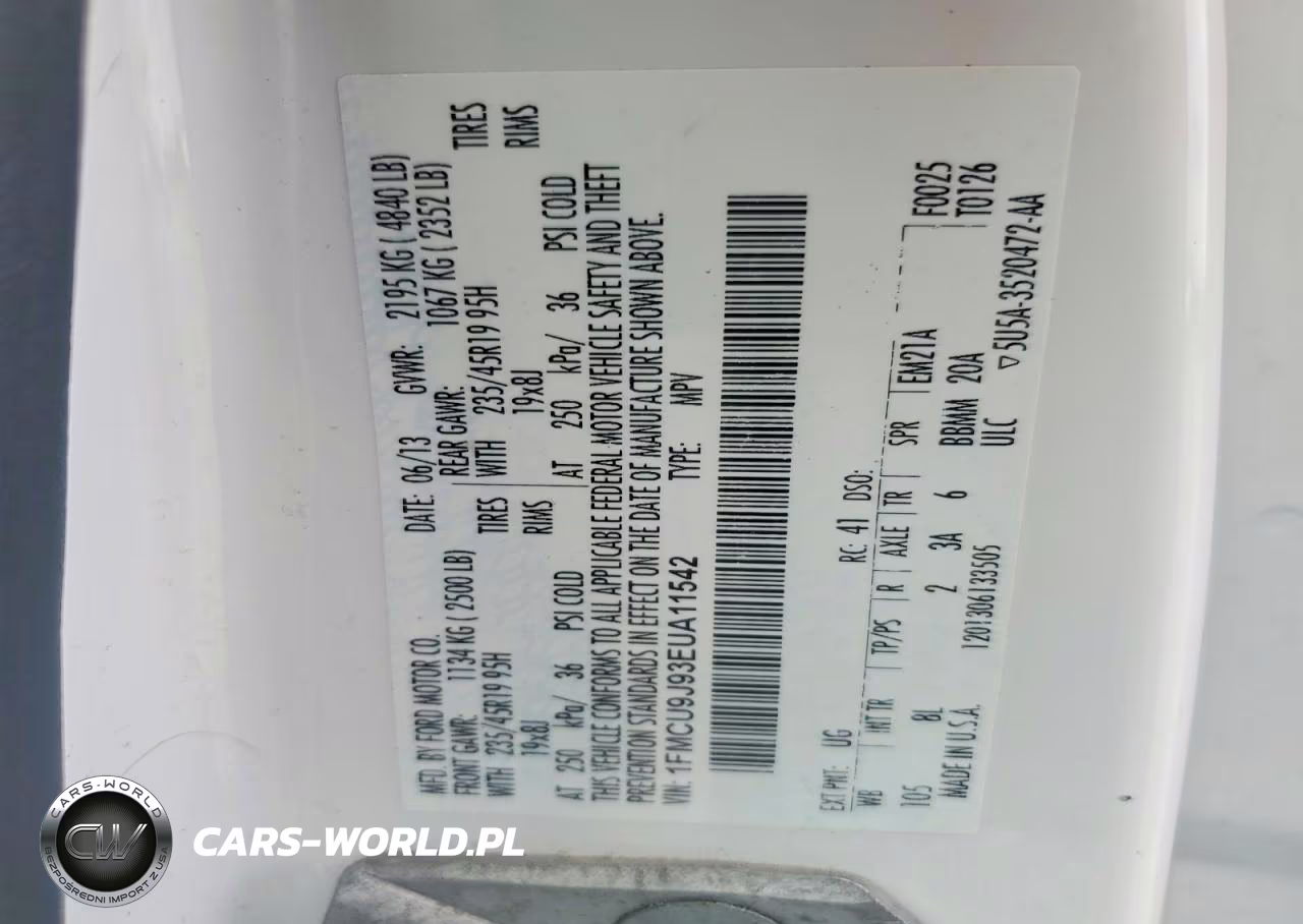 2014 Ford Escape Titanium VIN:1FMCU9J93EUA11542 - 13