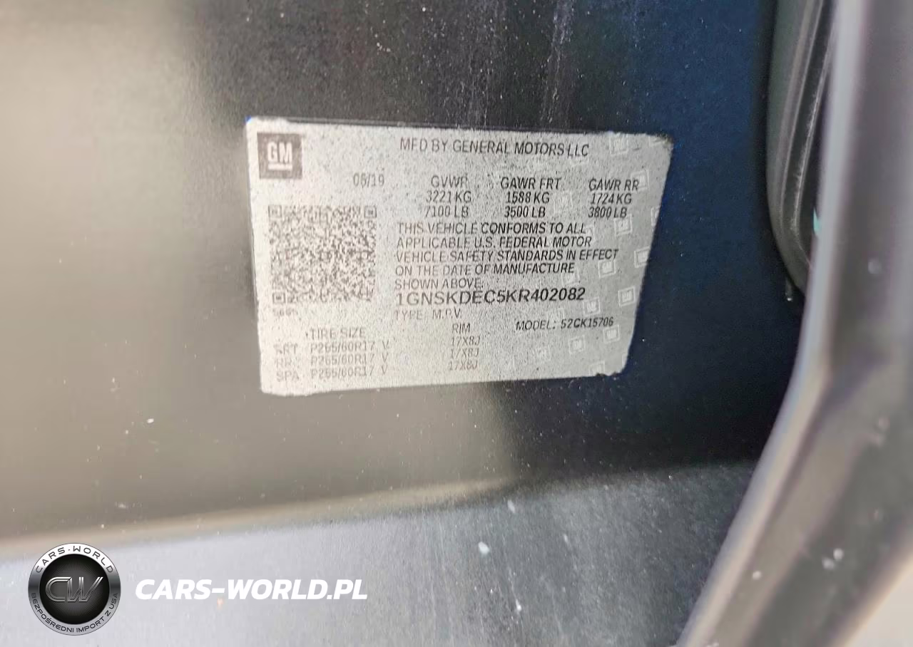 2019 Chevrolet Tahoe Police VIN:1GNSKDEC5KR402082 - 12
