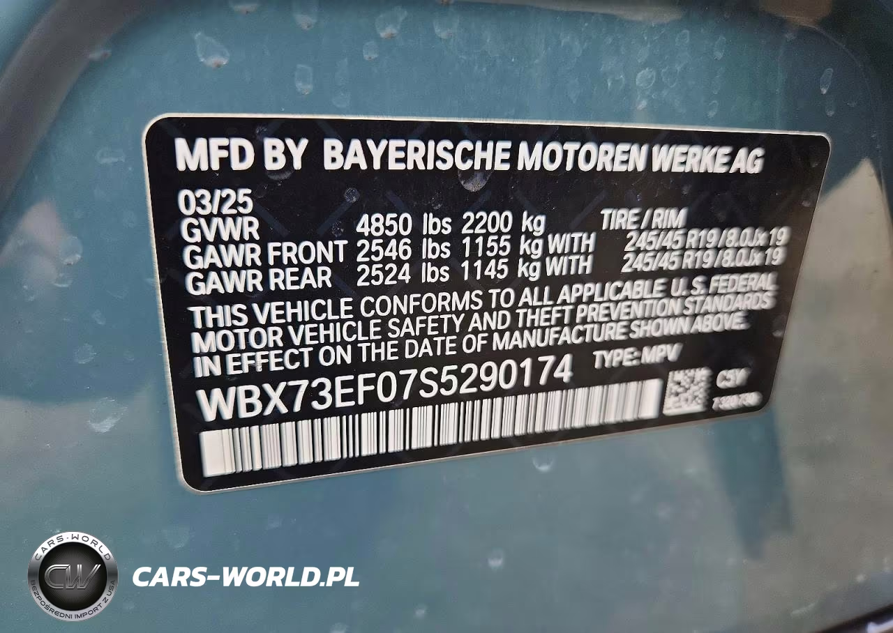 2025 BMW X1 xDrive28I VIN:WBX73EF07S5290174 - 12