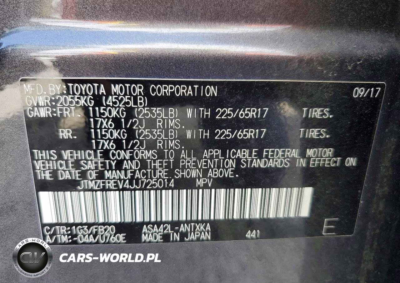 2018 Toyota Rav4 Le VIN:JTMZFREV4JJ725014 - 13