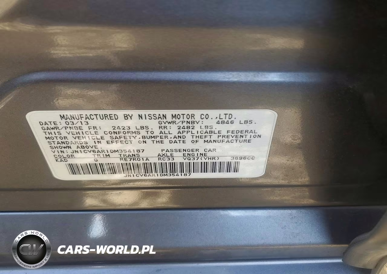 2013 Infiniti G37 Sedan X VIN:JN1CV6AR1DM354187 - 12