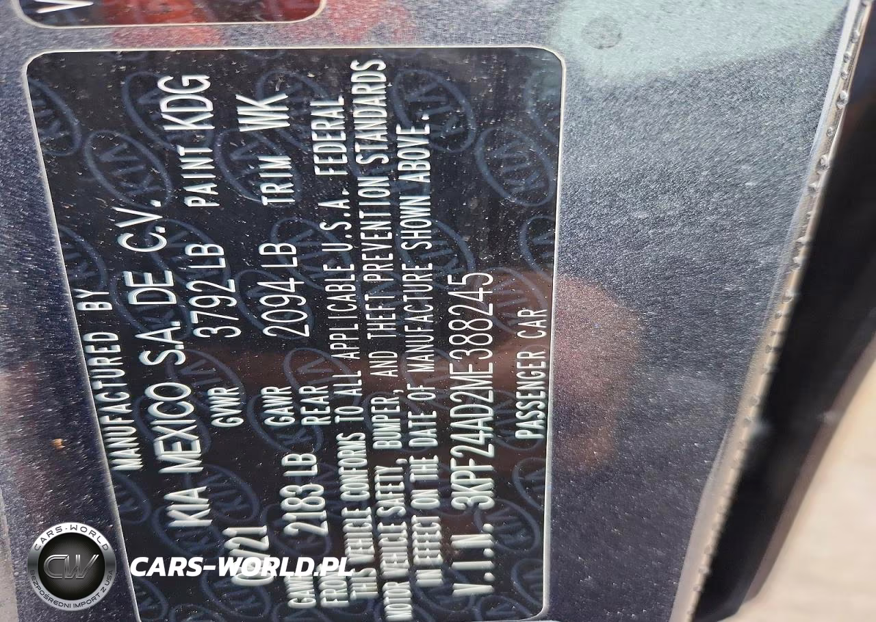 2021 Kia Forte Lxs VIN:3KPF24AD2ME388245 - 12