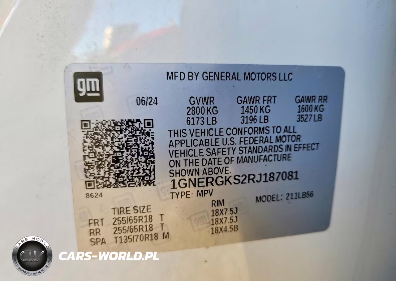 2024 Chevrolet Traverse Lt VIN:1GNERGKS2RJ187081 - 13