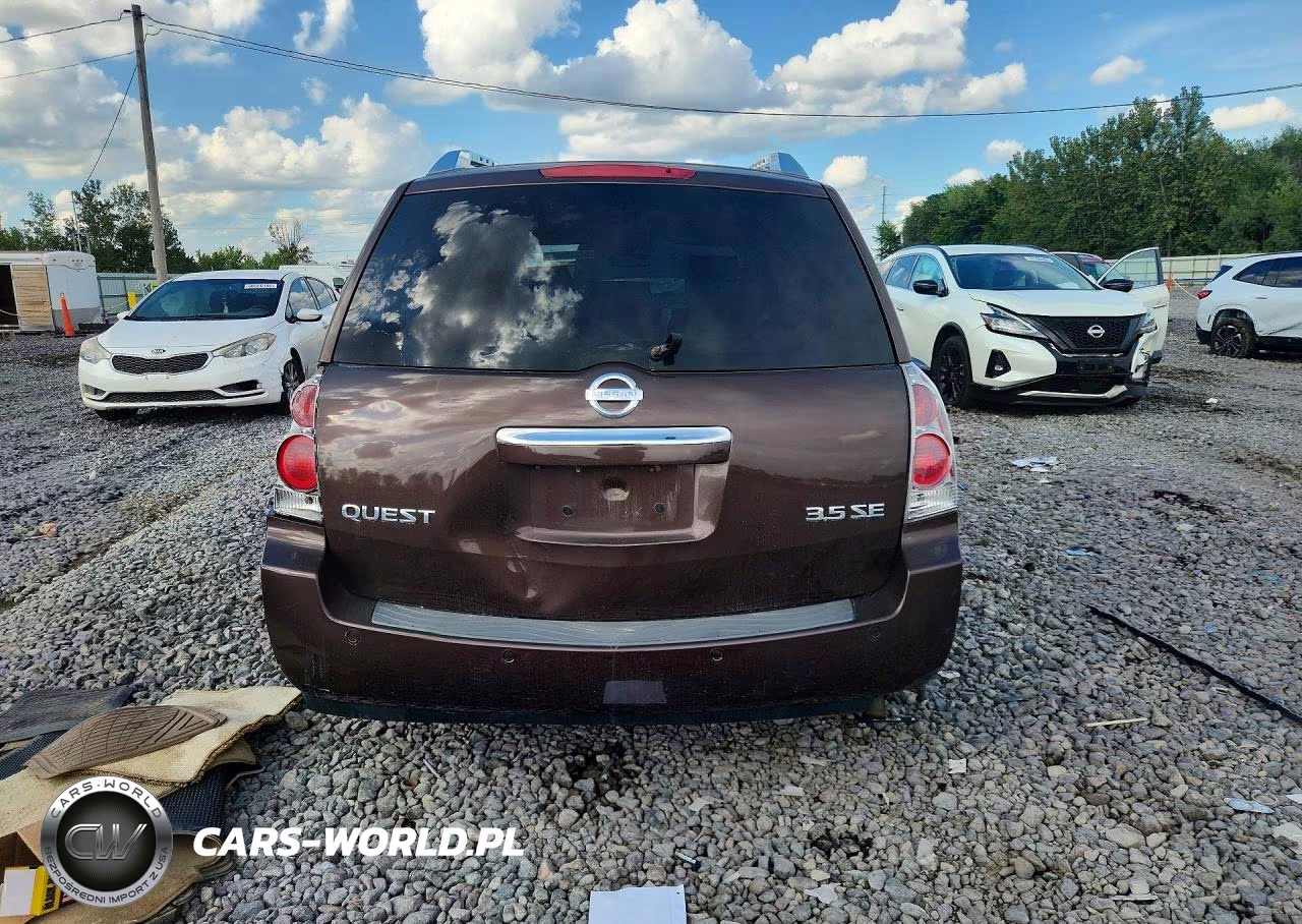 2007 Nissan Quest 3.5 VIN:5N1BV28U27N121022 - 6