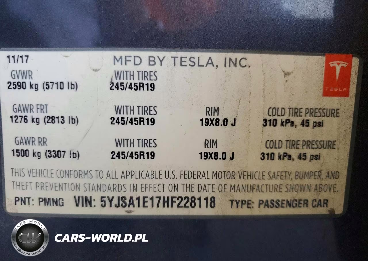 2017 Tesla Model S VIN:5YJSA1E17HF228118 - 13