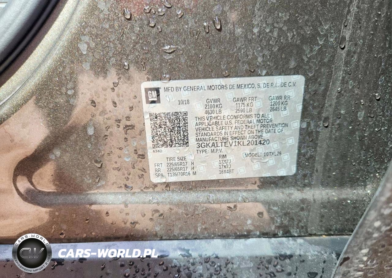 2019 GMC Terrain Sle VIN:3GKALTEV1KL201420 - 13