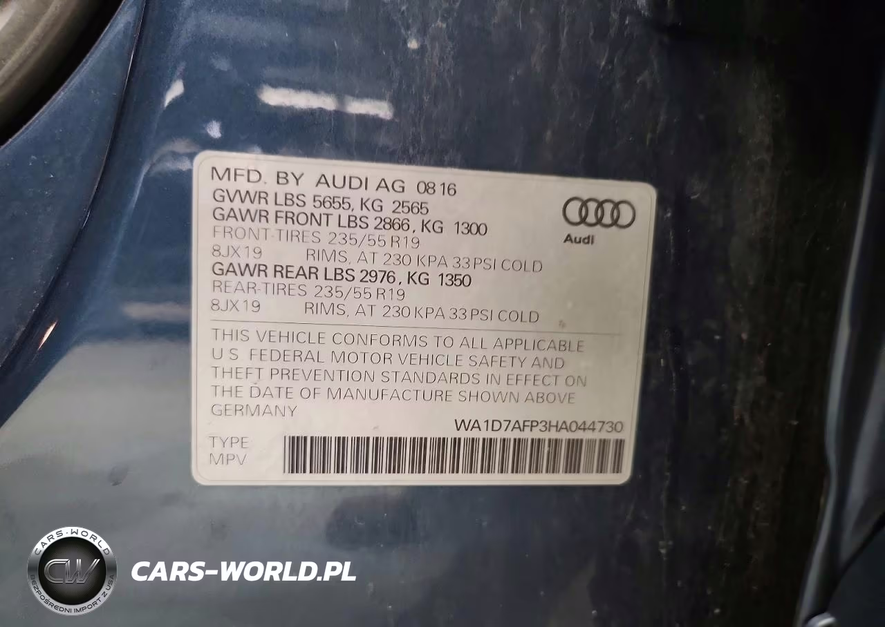 2017 Audi Q5 Premium Plus S-Line VIN:WA1D7AFP3HA044730 - 13